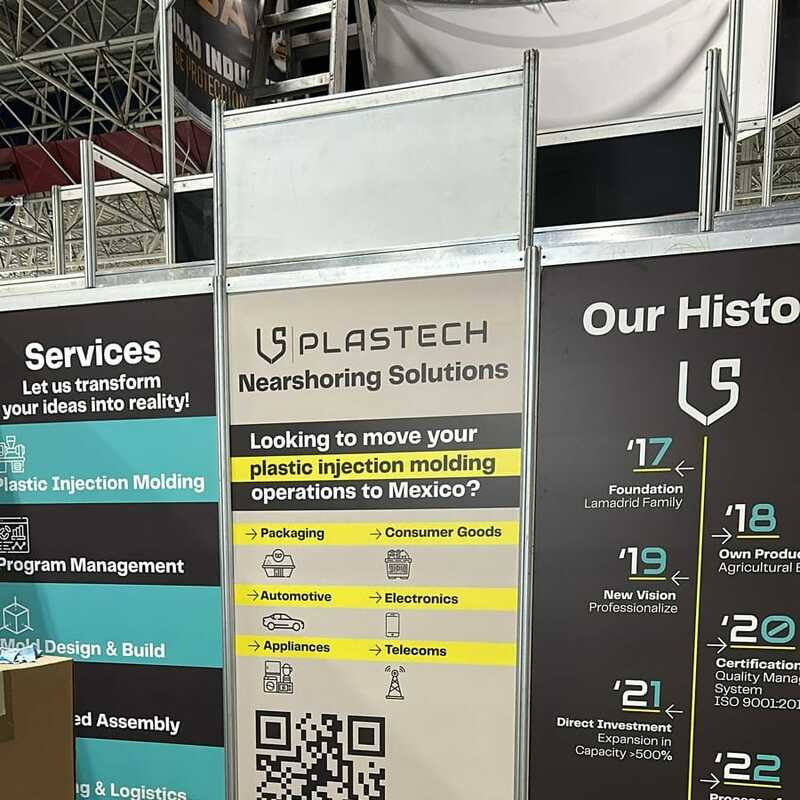 Visual de panel fabricado para solución comercial