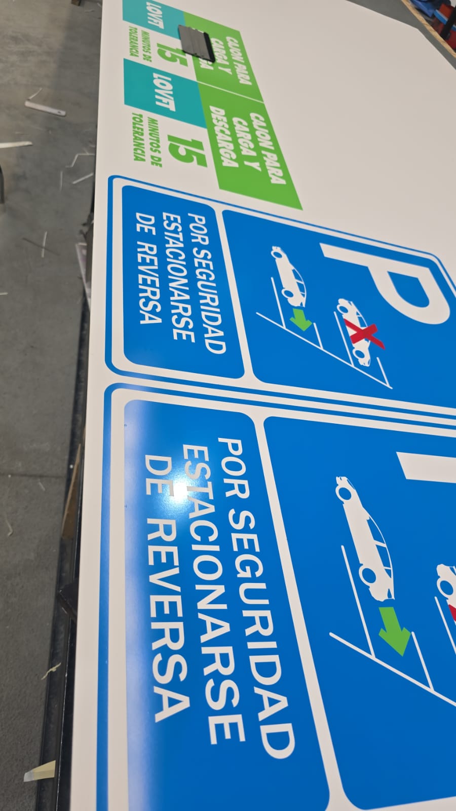 Señalética de estacionamiento